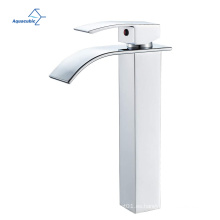 Aquacúbico High Chrome Baño Baño Cascamiento de un solo mango de baño Tapas de lavabo de baño